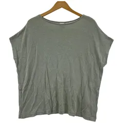 URBAN RESEARCH DOORS アーバンリサーチドアーズ リネン混 ボートネックカットソー sizeOne/スモーキーグリーン系