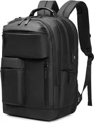 SUNOGE リュック リュックサック バックパック メンズ ビジネスリュック YKKファスナー PCラップトップバックパック 15.6インチ( 2.ブラック)