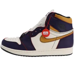 NIKE SB (ナイキエスビー) AIR JORDAN 1 CD6578-507 エアジョーダン1 ディフィアント レイカーズ シカゴ ハイカットスニーカー ホワイト/パープル US12/30cm