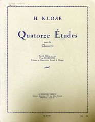 クローゼ 14の練習曲 (クラリネット) 輸入楽譜 Hyacinthe Klos? Quatorze ?tudes pour la Clarinette 洋書