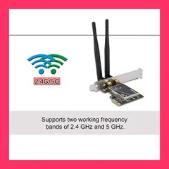 PCI-Eワイヤレスネットワークカード デスクトップコンピュータ高速Wifiカー