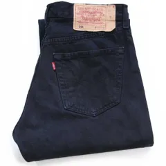 90s スペイン製 Levi'sリーバイス 501 後染め ブラック デニムパンツ W32★ユーロ オールド ビンテージ ジーンズ ストレート