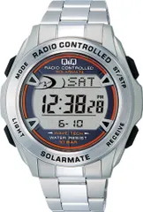 シチズン Q&Q 腕時計 デジタル 電波 ソーラー 防水 日付 メタルバンド M