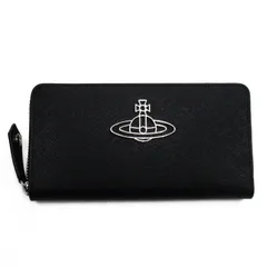 Vivienne Westwood ヴィヴィアンウエストウッド ラウンドファスナー ウォレット SAFFIANO ブラック 51050003-322382 [並行輸入品]
