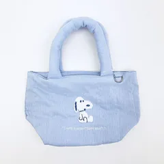 スヌーピー トートバッグ (ブルー) ぬいぐるみシリーズ SNOOPY
