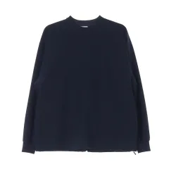 M BEAMS(ビームス) ネイビー シャーリング 長袖 Tシャツ スウェットシャツ