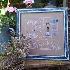 ★ 🟦⬜🟥クロスステッチ チャート 図案 ⭐Couleur d'Etoile 🔷Le temps des vacances🔷 ◆休暇時間◆夏 フランス 輸入クロスステッチ 刺繍 可愛い