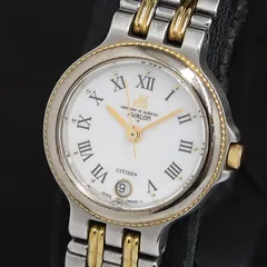 【稼動品】CITIZEN AVALON　レディース腕時計　クォーツ　コンビカラー 稼動品】CITIZEN AVALONレディース腕時計クォーツコンビカラー