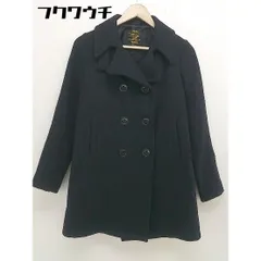 ■ FIDELITY フィデリティ USA製 長袖 P コート ブラック レディース  【中古】 【1112070008455】