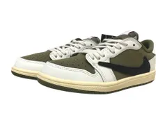 NIKE (ナイキ) Travis Scott PS Air Jordan 1 Low OG SP ローカットスニーカー DO5442-200 22cm UK2.5 オリーブ キッズ/036