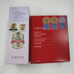 M1145 TIRTIR マスクフィット トーンアップ エッセンス ラベンダー 30ml／レッド クッション 23Ｎ SAND 18g  計2点セット