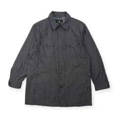 THE SCOTCH HOUSE ザ スコッチハウス 裏チェック ミリタリー風 ジャケット LL/グレー メンズのサムネイル