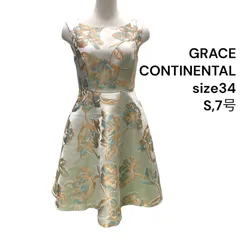 ◆グレース コンチネンタル GRACE CONTINENTAL ワンピース 膝丈 袖なし 34、S、7号 レディース S5T354