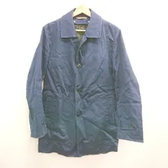 ◇ ⊇ green label relaxing 無地 長袖 ロングジャケット サイズM ブルー系 メンズ E  【1506300019913】
