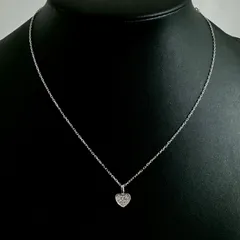 【美品 / 鑑定済】スワロフスキー swarovski ネックレス ハートモチーフ ストーン
