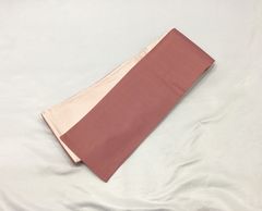 半幅帯/美品/ピンク/ゆかた/浴衣帯/無地/女物/仕立て上がり【ゆずりは】　1106
