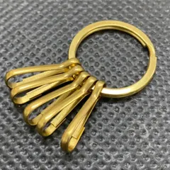 真鍮製 25mmナスカン5点セット 二重リング付き