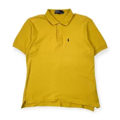 90s 00s Polo by Ralph Lauren ラルフローレン ワンポイント 鹿の子 半袖 ポロシャツ M/からし色 メンズ オールド