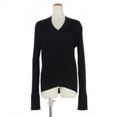 メゾンマルジェラ Maison Margiela 16AW ニット カットソー リブ Vネック 長袖 S ブラック 黒 S51HA0664 国内正規のサムネイル