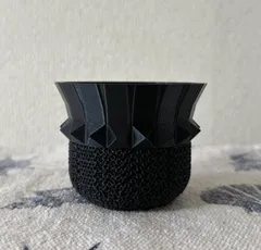 3Dプリンター鉢  2.5号鉢　ブラックのサムネイル