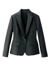 新品 未使用 ジャケット レディース ストライプ 卒業式 入学式 フォーマル スーツ テーラード 大きいサイズ グレー ストレッチ