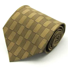 ヴァレンチノ ブランドネクタイ チェック柄 格子柄 メンズ ブラウン Valentino 【中古】