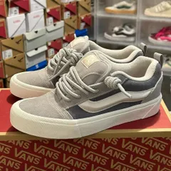 【今日特価】Vans Knu Skool スキッド防止・ショックアブソーブ ローカット スケートシューズ 男女兼用 麻紐柄 グレー & カーメル！送料無料！在庫限定のお得な価格です！