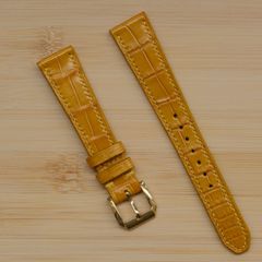 腕時計革ベルト アリゲーター ワニ革 時計バンド 本革 腕時計バンド 交換ベルト レザーベルト レザーバンド 凹凸型  凹凸型 弓カン 特殊形状 交換用工具付 9mm~29mm