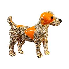 ビーグル ラインストーン ブローチ 犬 ドッグ アニマル レディース いぬ イヌ