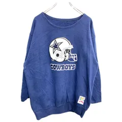 NFL スウェット トレーナー Lサイズくらい レディース 刺繍 ネイビー 古着卸 アメリカ仕入 t2406-3816