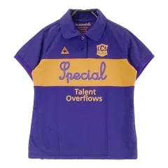 サイズ：L LE COQ GOLF ルコックゴルフ  半袖ポロシャツ  パープル系 [240101375091]# ゴルフウェア レディース ストスト