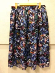 M4【美品】ru　アールユー　花柄　スカート　5L　大きいサイズ