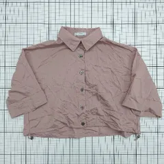 ◇ ⊂ ジーナシス シンプル系 半袖 半袖シャツ サイズF レッド系 レディース E  【1508200023717】