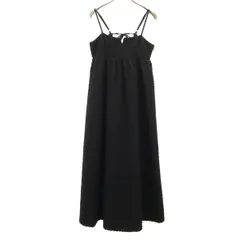 Ray Beams レイビームス フクレ ジャガード キャミワンピース 0 ブラック レディース 古着