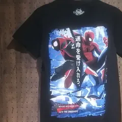 MARVEL マーベル　スパイダーマン　スパイダーバース　プリントTシャツ　サイズS　※訳アリ価格