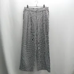 ◇ ⊇ Kastane カスタネ ギンガムチェック柄 スラックスパンツ サイズF ブラック ホワイト レディース E  【1409240029731】