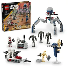 新品 レゴ (LEGO) スター・ウォーズ クローン・トルーパーとバトル・ドロイド バトルパック おもちゃ 玩具 誕生日 プレゼント ブロック 男の子 女の子 子供 7歳 8歳 9歳 小学生 宇宙 75372