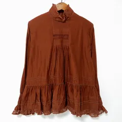 #anc カネコイサオ KANEKO ISAO シャツ ブラウス 長袖 フリル ピンタック ハイネック レディース [954564]のサムネイル