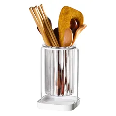 【数量限定】(箸立て-シングル) キッチン用品 プラスチック製 スタンド カトラリー キッチン ツール立て キッチン箸立て 水切り フォーク 箸 箸水切り おしゃれ 箸立て Umlaca