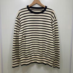 uniform experiment ユニフォームエクスペリメント ダメージボーダーニット セーター ホワイト×ブラック サイズ2