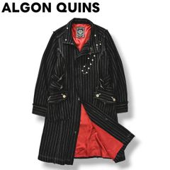 アルゴンキン ALGONQUINS ADDICTION 黒ストライプロングコート