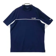 サイズ：LL CALLAWAY キャロウェイ 2024年モデル モックネック 半袖Tシャツ  ネイビー系 [240101496164] ゴルフウェア メンズ ストスト