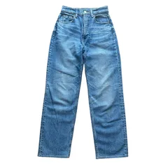 MOUSSY PLAIN JEANS STRAIGHT レディースXS サイズ24 ハイウエスト テーパードデニム マウジー
