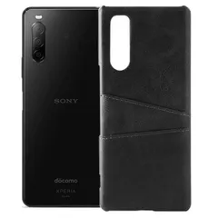 Xperia 10 III ケース SO-52B SOG04 エクスペリア10 マーク3  カード収納 レザー スマート ケース 【Color】 ブラックのサムネイル