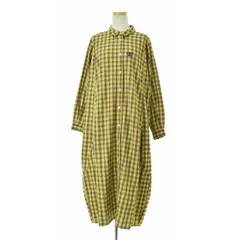 【PERSON'S】チェックフレアシャツ長袖ワンピース