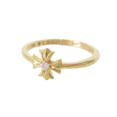 クロムハーツ CHROME HEARTS 美品 22K バブルガム CHプラスリング 1ダイヤ 11号 指輪 アクセサリー 金 ゴールドのサムネイル