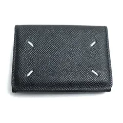 Maison Margiela メゾンマルジェラ 4ステッチ 三つ折り財布 ブラック SA2UI0005 P4745 T8013 レディース 中古