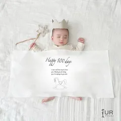 バースデー タペストリー 横長 飾り付け 飾り 用  女の子 男の子 子供バースデータペストリー 100日祝い birthday　誕生日 飾り付け 写真撮影 シンプル インテリアleigao06