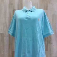 POLO by RALPH RAUREN ポロバイラルフローレン ポロシャツ M ターコイズ 綿100%