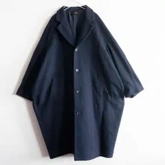 【90s】COMME des GARCONS 【オーバーシルエット ウール コート】90年代 ネイビー コムデギャルソン 2310022 ストア 現在のサムネイル